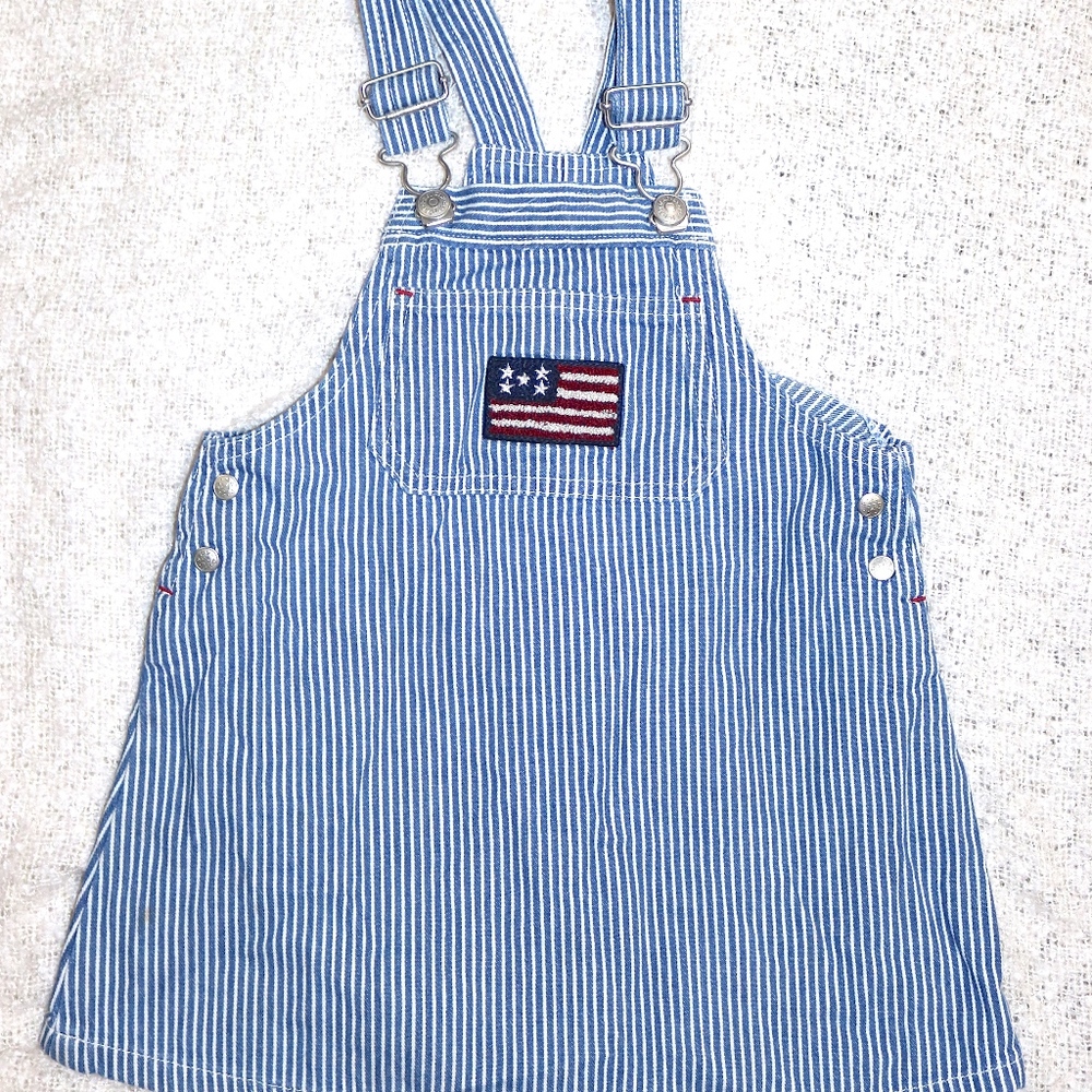 babyGap USA railroad stripe jumper dress
